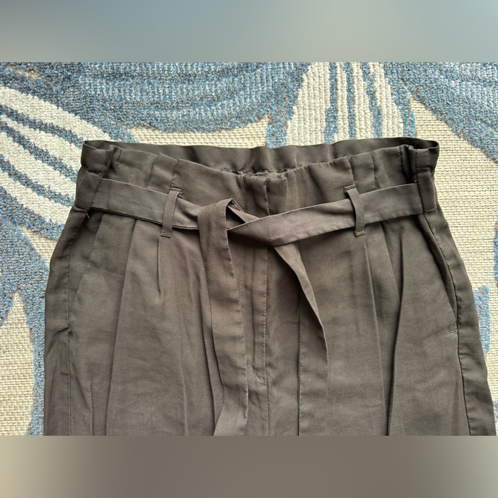 H&M Paper Bag Waist High Waisted Drawstring Pants - Picture 6 of 7